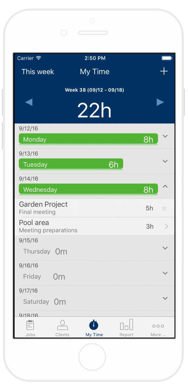 Time tracking with Jobbile and iPhone app