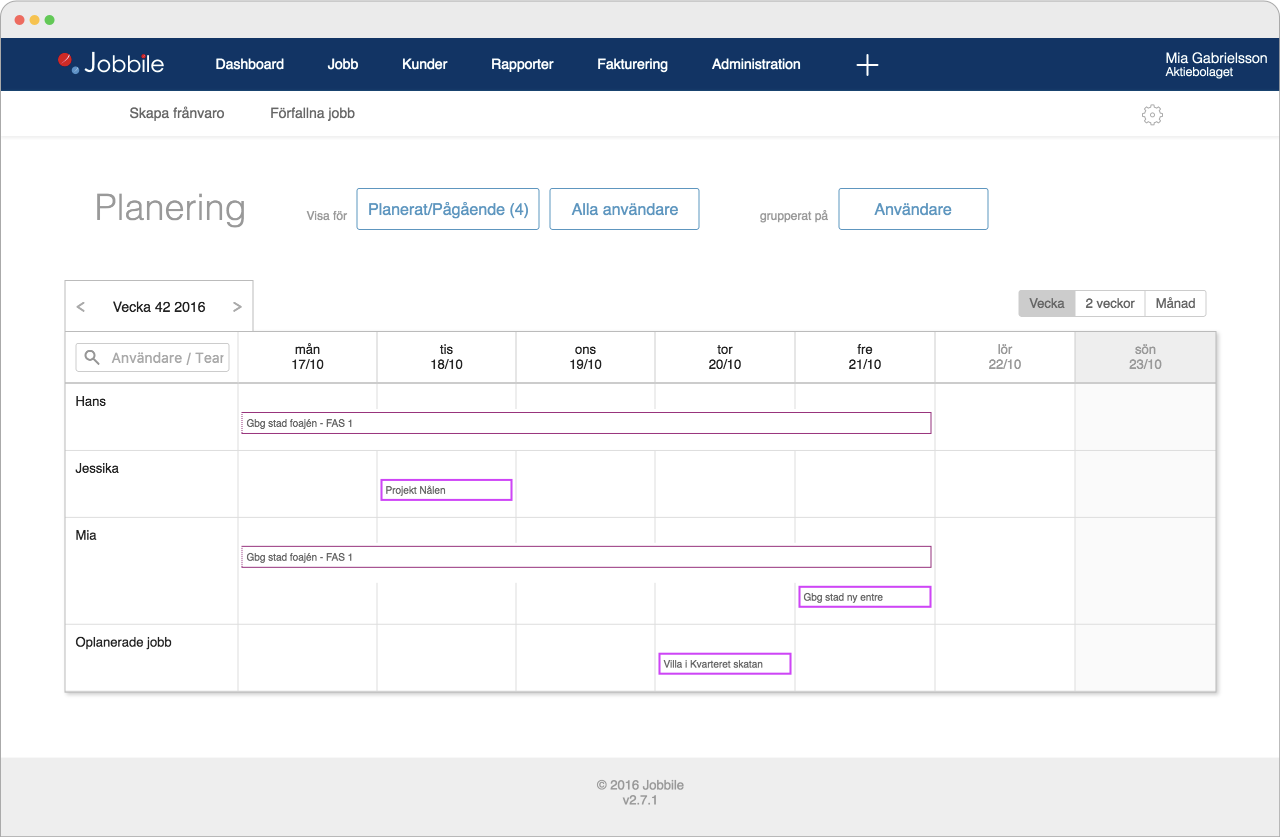 Jobbile Workorder Timereporting